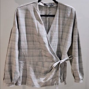ZARA wrap top